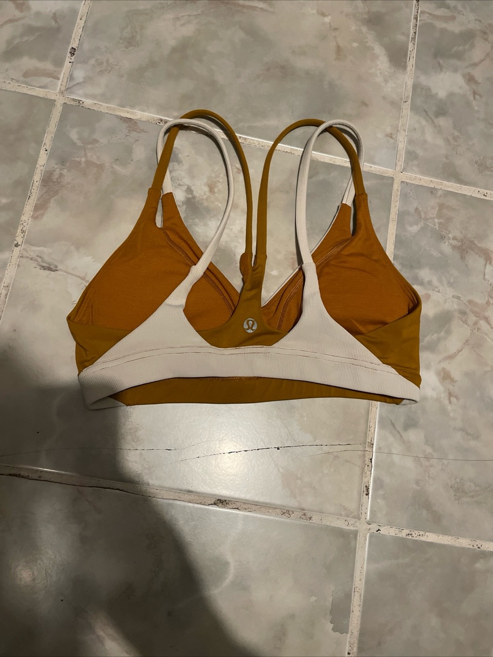 Lululemon Energy Sports Bra Luxtreme Strappy Multicolor SZ 4
